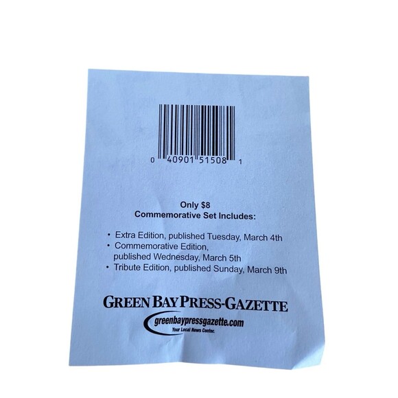 Brett Favre 2008 Retirement Newspaper Set Green Bay Press Gazette - Picture 9 of 12